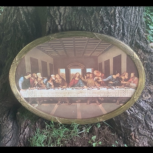 Vintage Last Supper Framed Print - Picture 2 of 8